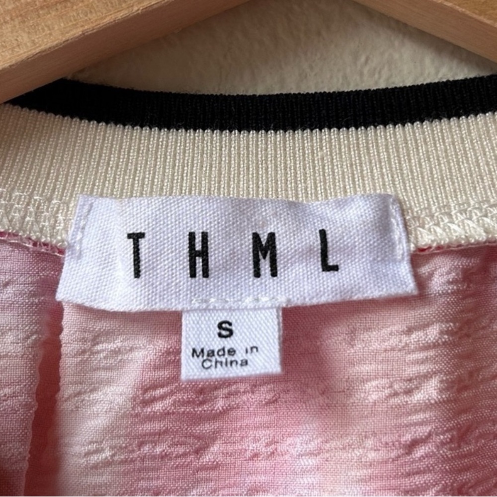 THML Abstract Pink and Red Blouse - Picture 4 of 5